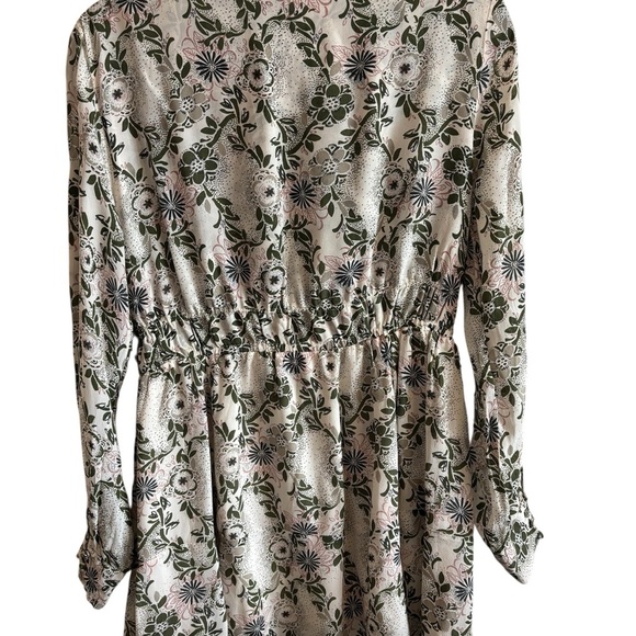 Free People Stealing Fire Women’s Floral Print Mini Dress Peasant Small Fairy - Picture 3 of 8